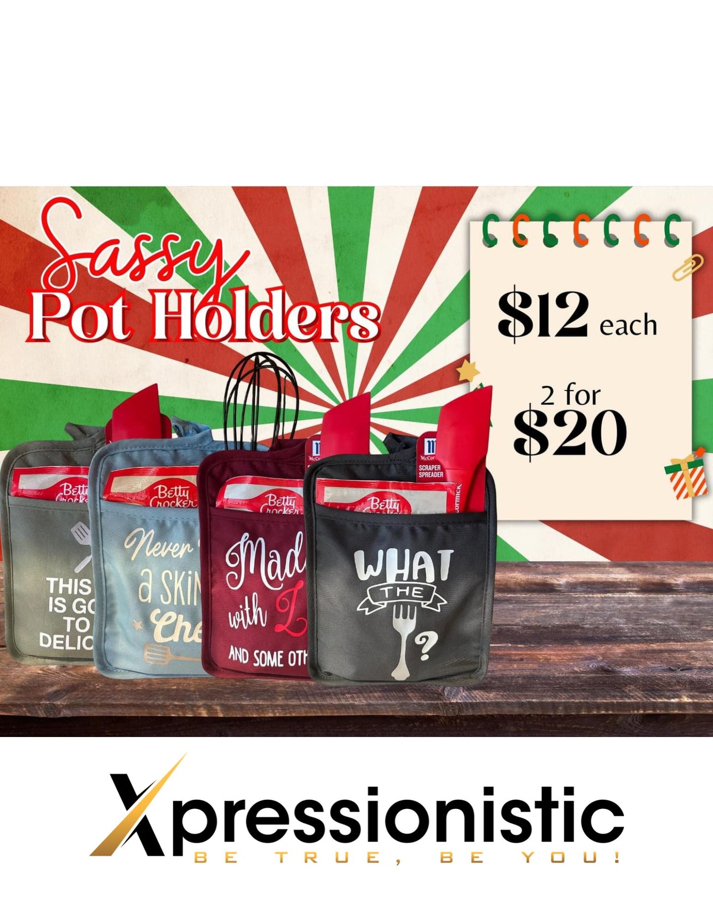 Sassy Pot Holder Gift Set