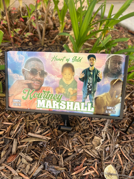 Custom Memorial Name Plate