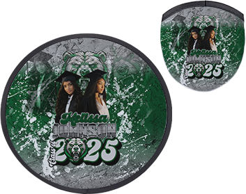 Custom Grad Foldable Disc Fan w/ Pouch *Add On