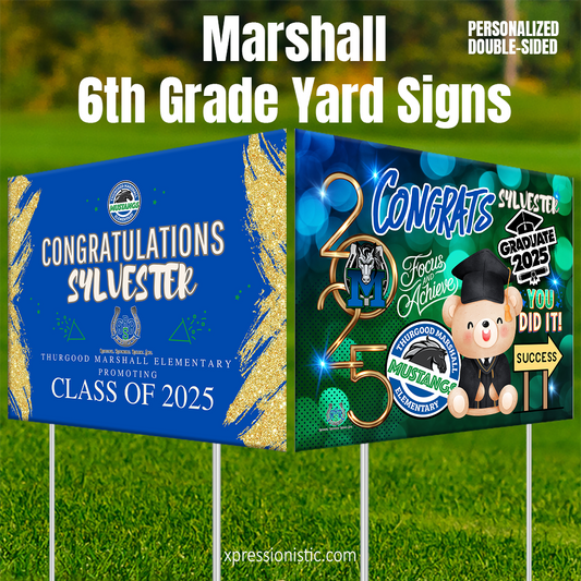 Marshall Personalized Yard Sign (Double Sided)